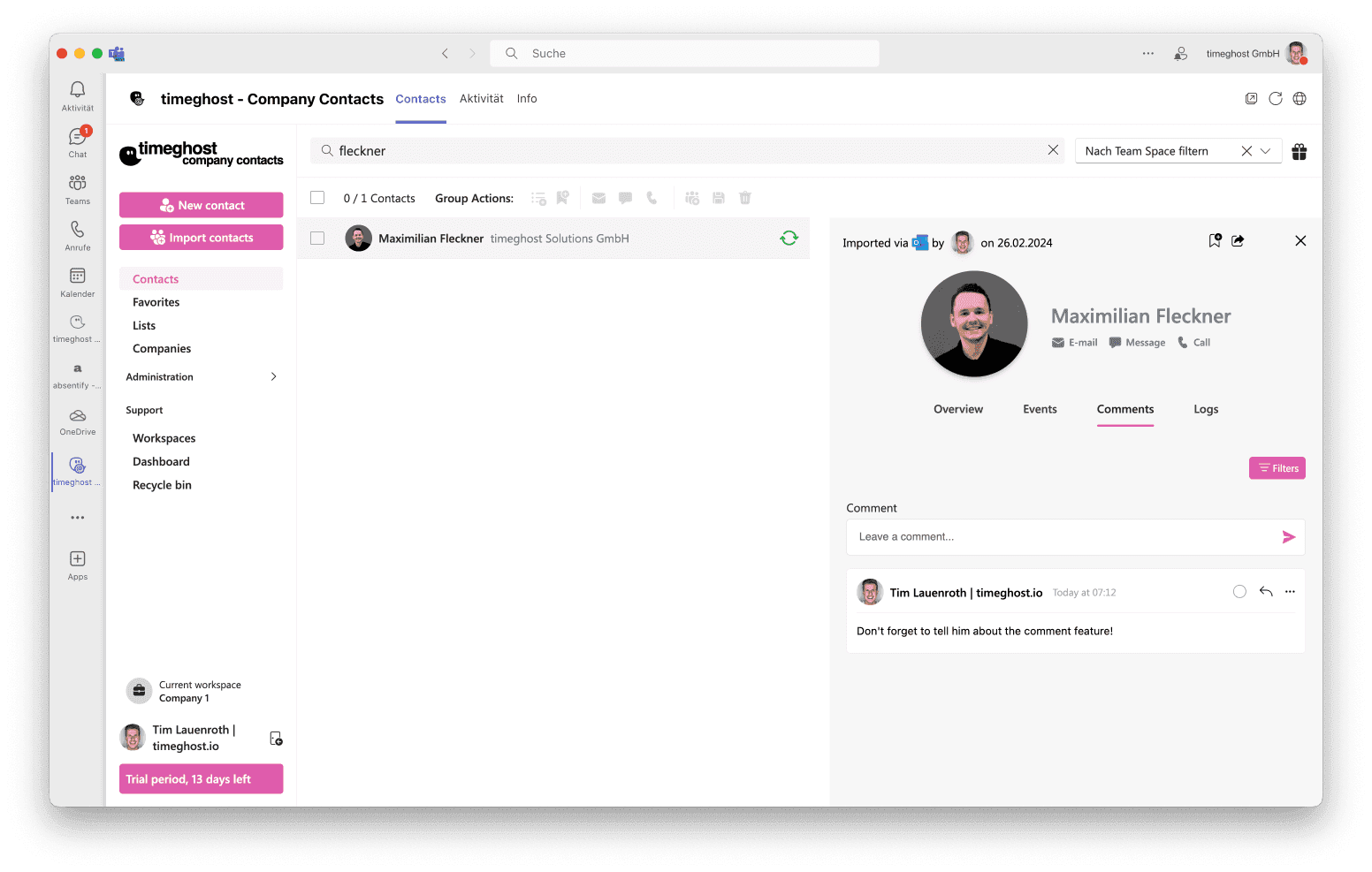 Timeghost Company Contacts Timeghost company contacts